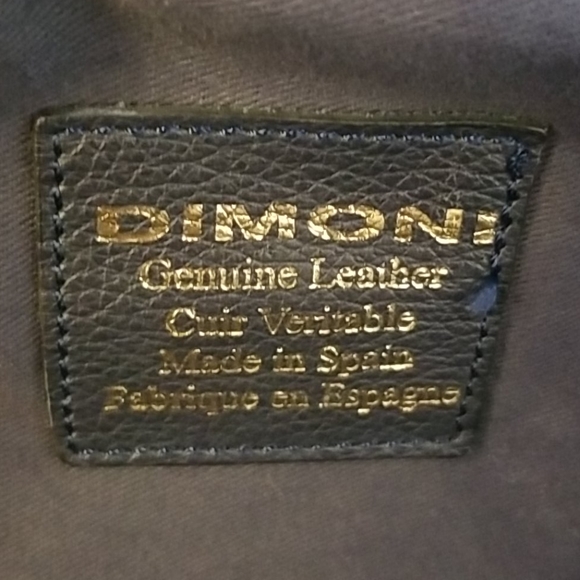 DIMONI navy leather handbag - Picture 8 of 14